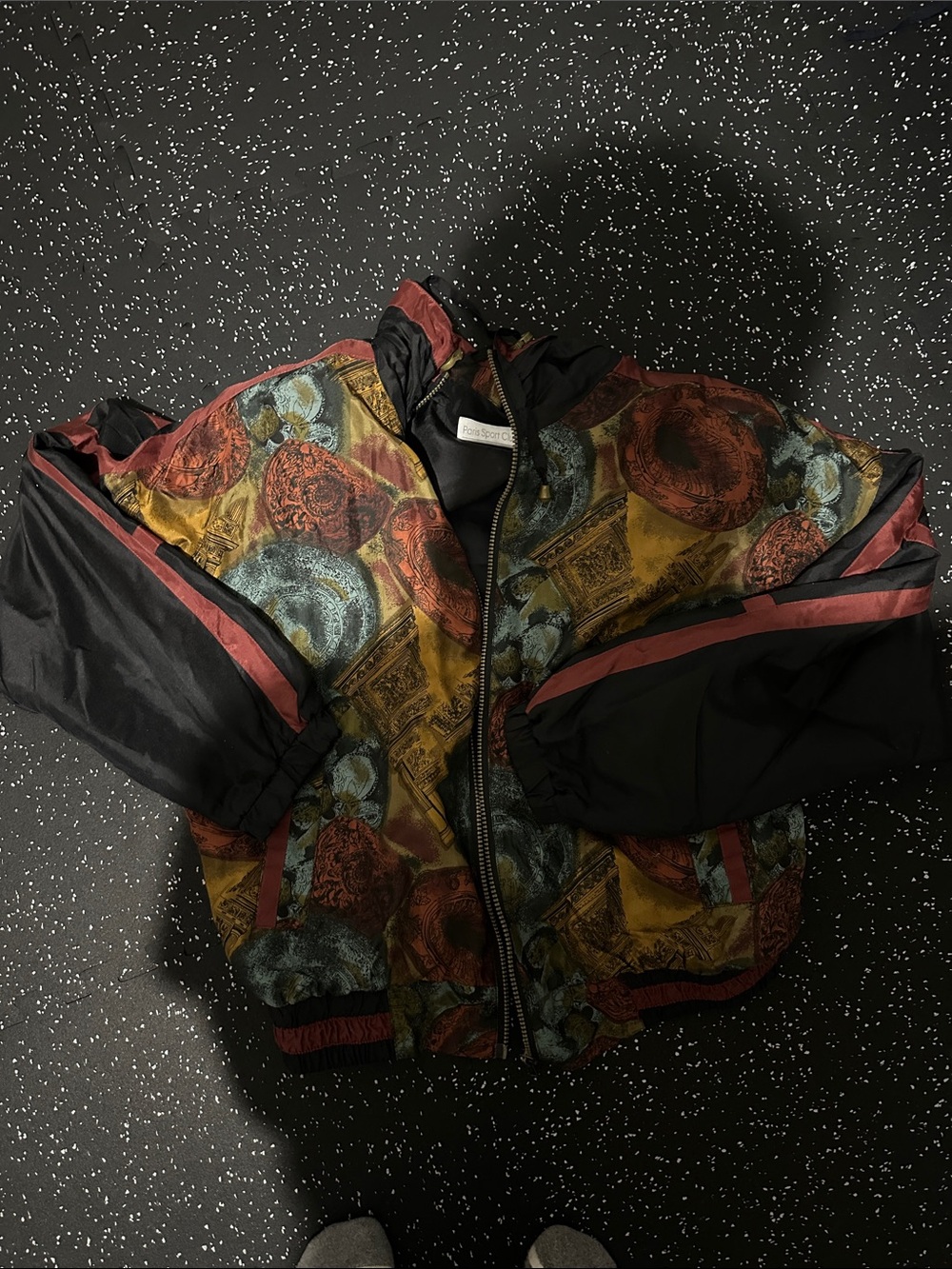 Women’s Patterned Bomber windbreaker Jacket - Multicolor